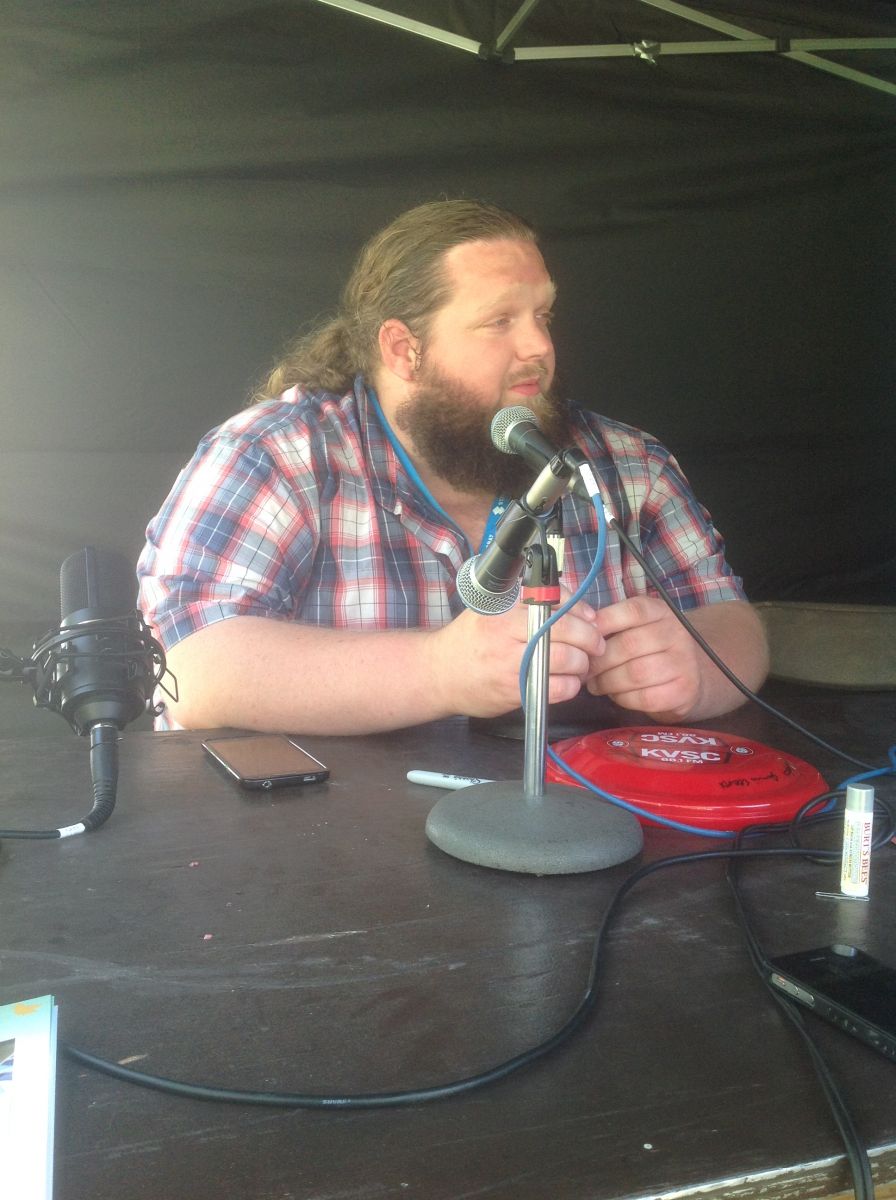 Matt Anderson interviews with KVSC crew at WFF 